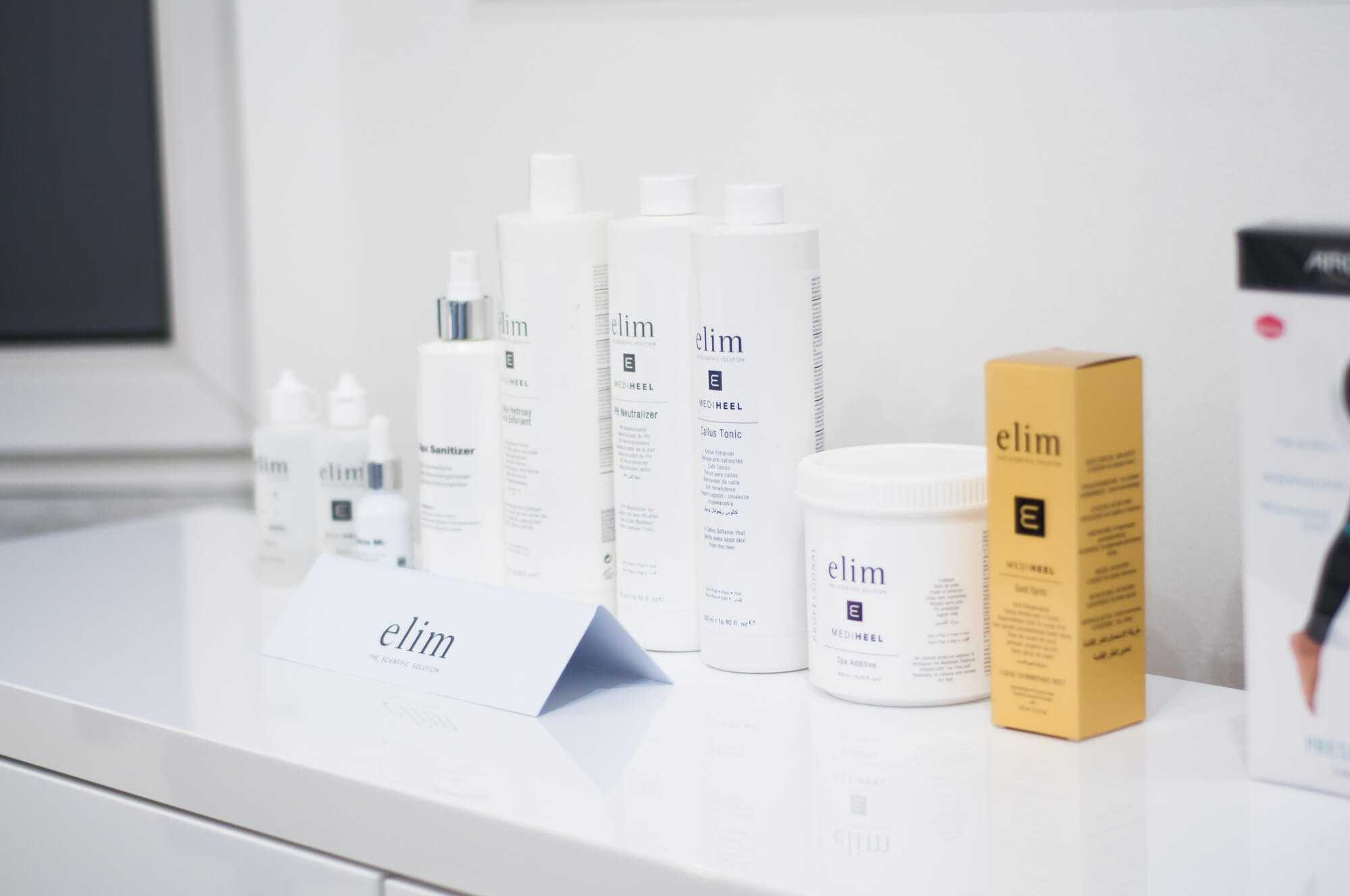 Zestaw kosmetyków do pielęgnacji stóp firmy „Elim” w Salonie Kosmetyki Profesjonalnej „Evita”